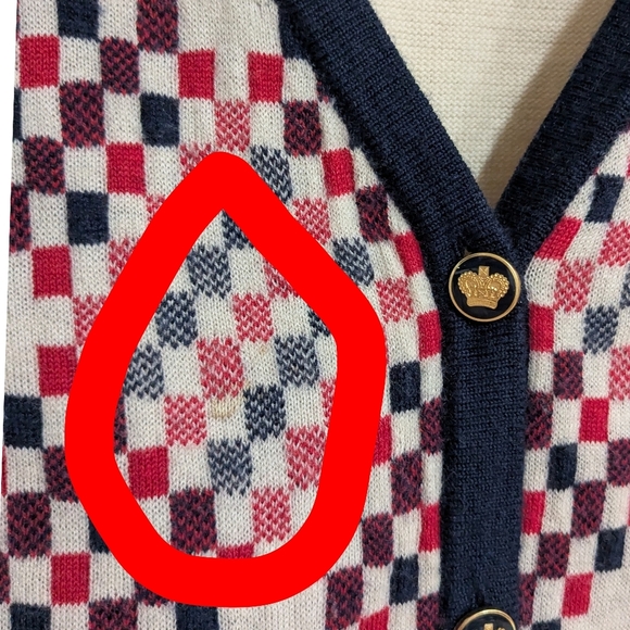 Y2K Juicy Couture Cashmere Argyle Cardigan - Picture 5 of 7